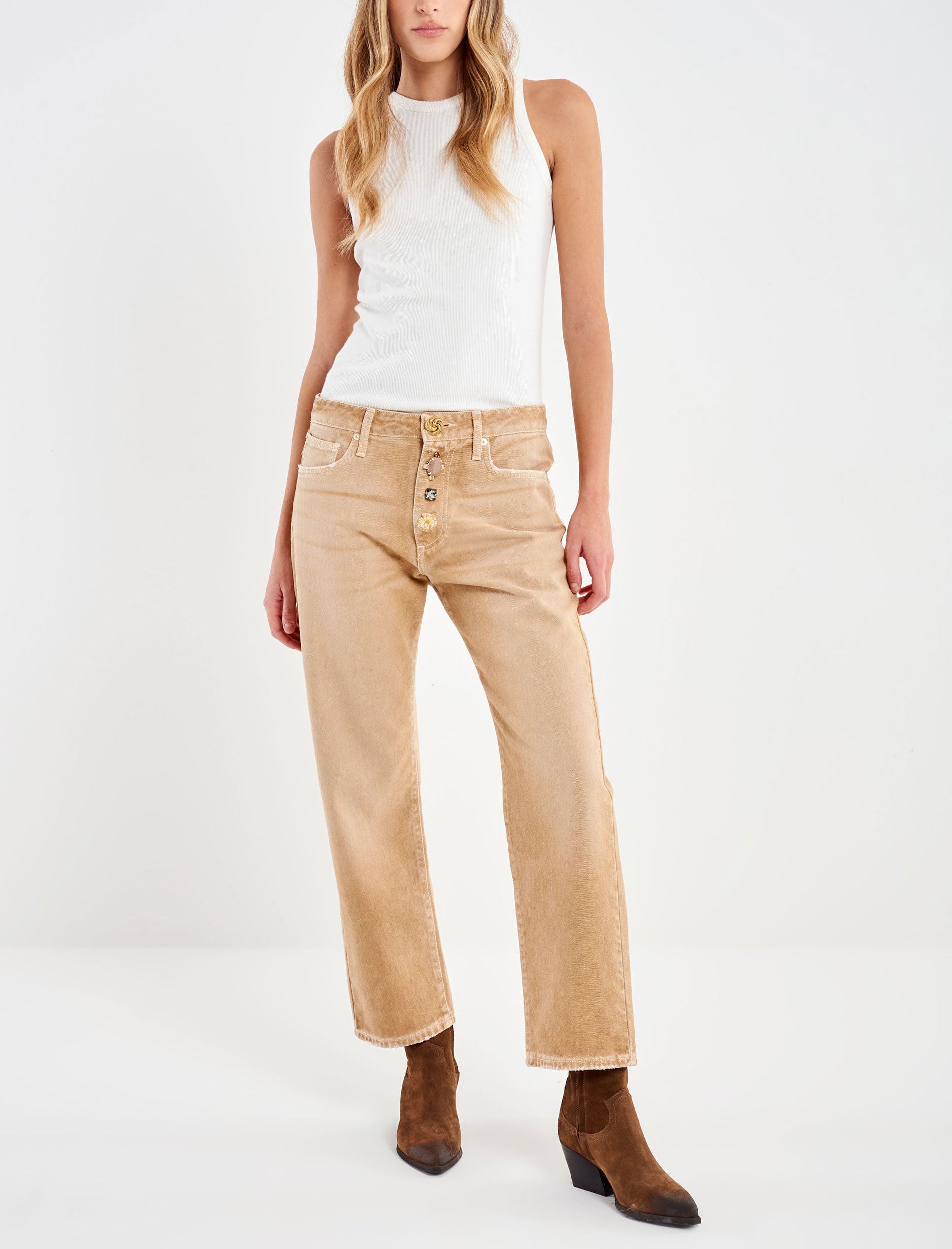 Jeans Vicolo Zoe DAB5112 Beige Donna