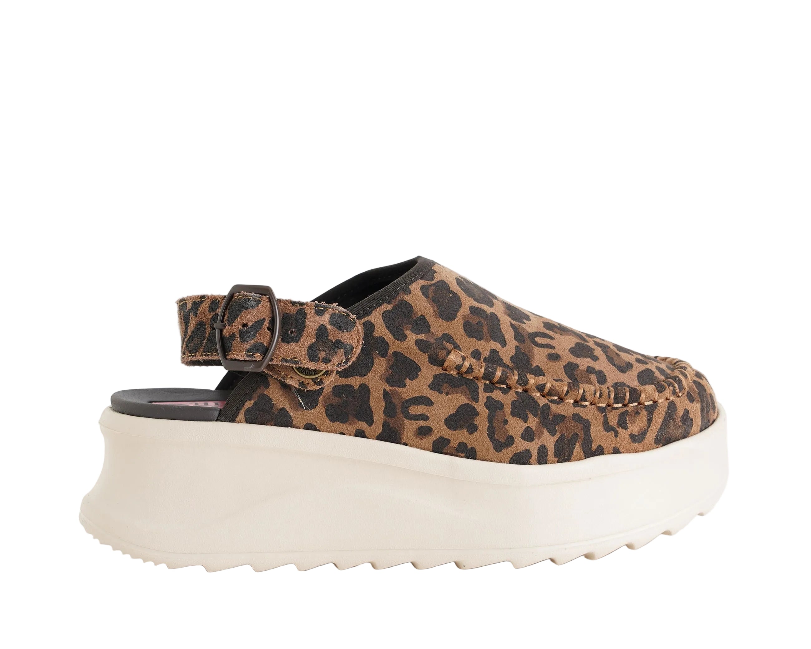 Sabot slingback Hey Dude Delray Clog Suede HD.44259 Brown Leopard