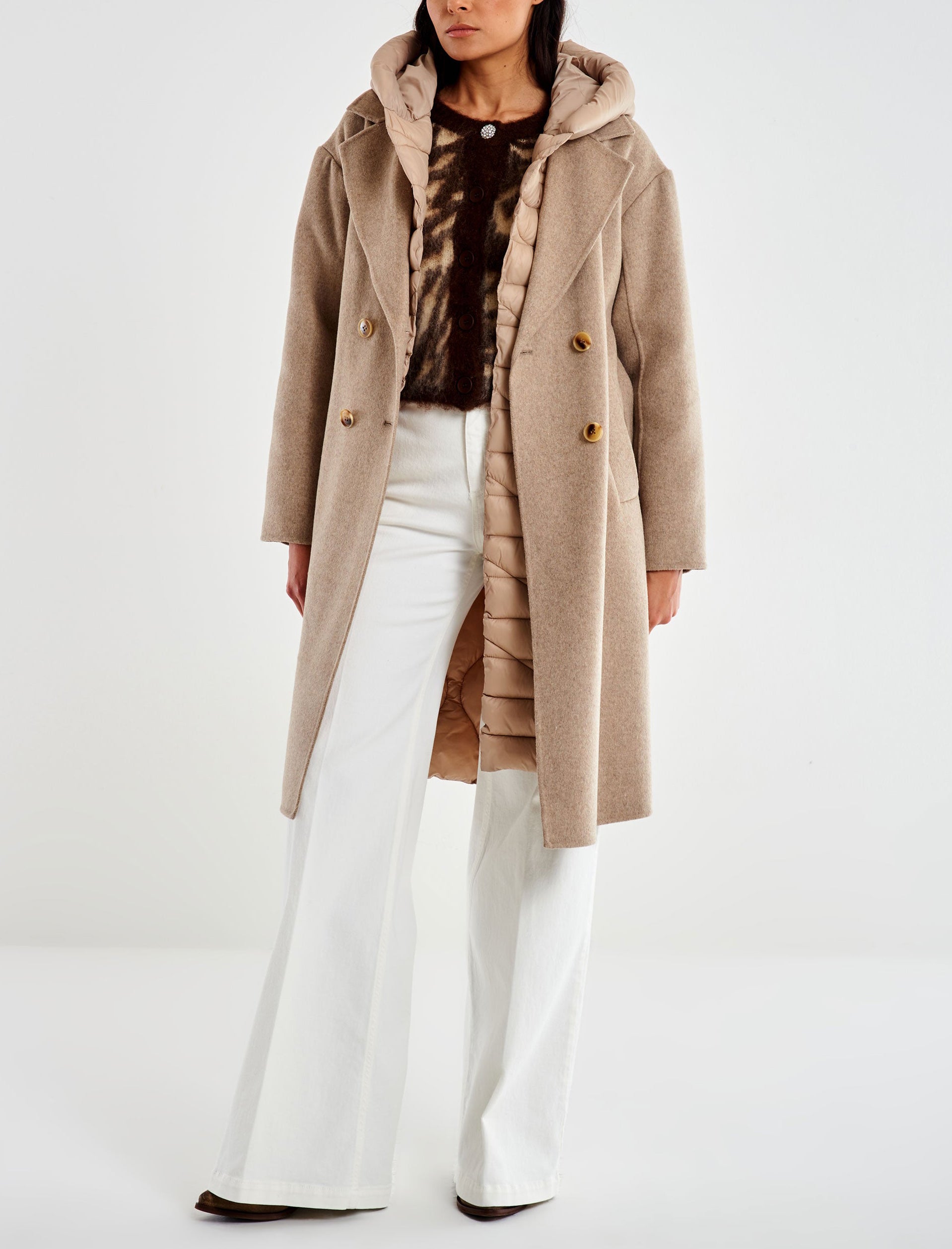 Cappotto VICOLO TF0028 Tortora Donna