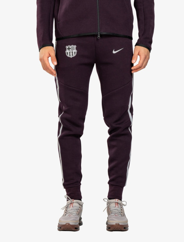 Joggers Nike Fc Barcelona Tech Fleece IO3644-647 Burgundy ash/Reflective Silver Uomo