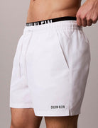 Pantaloncini da bagno Calvin Klein Intense Power LV00N61015-100 White Uomo