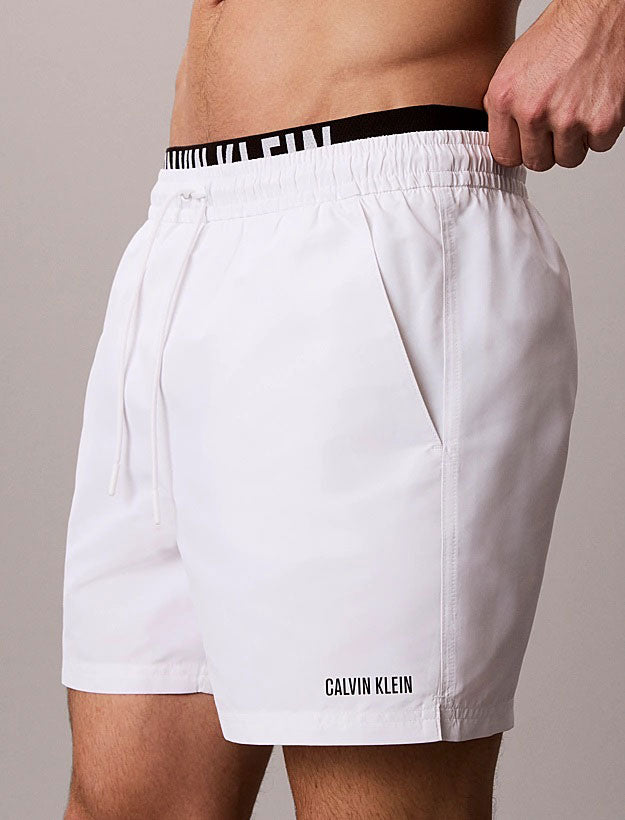 Pantaloncini da bagno Calvin Klein Intense Power LV00N61015-100 White Uomo