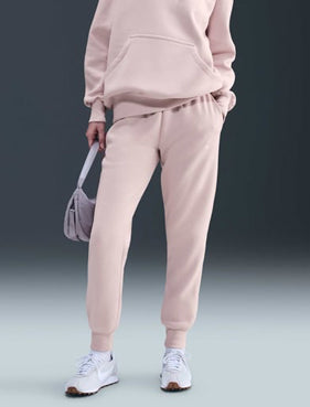 Jogger in pile spazzolato NIKE FZ7626-667 Rosso limo Donna