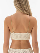 Top rete macramè Raffaela D'Angelo SS20-TP40 Avorio