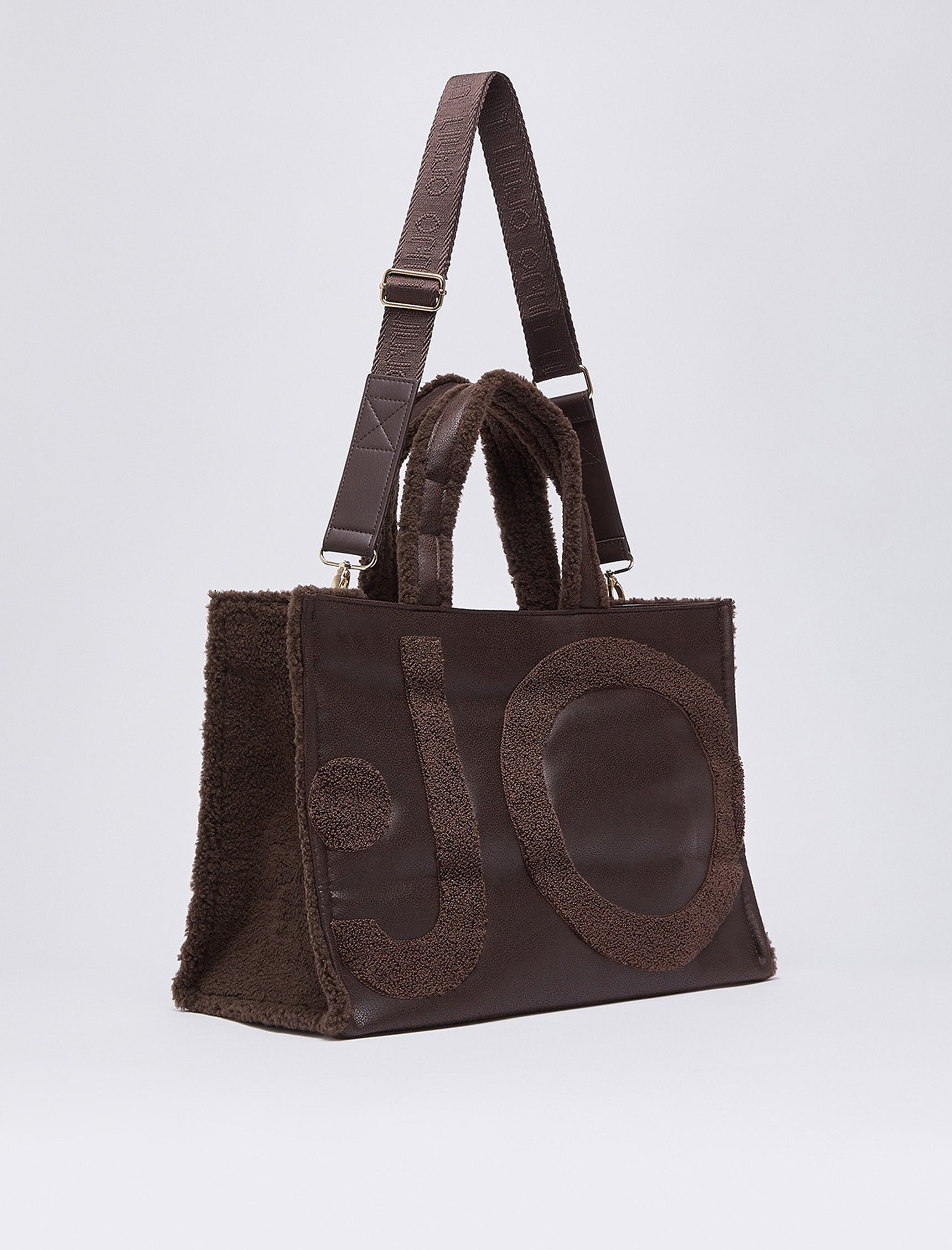 Tote Bag L con logo Liu Jo 2F6037 E0021 Testa di Moro
