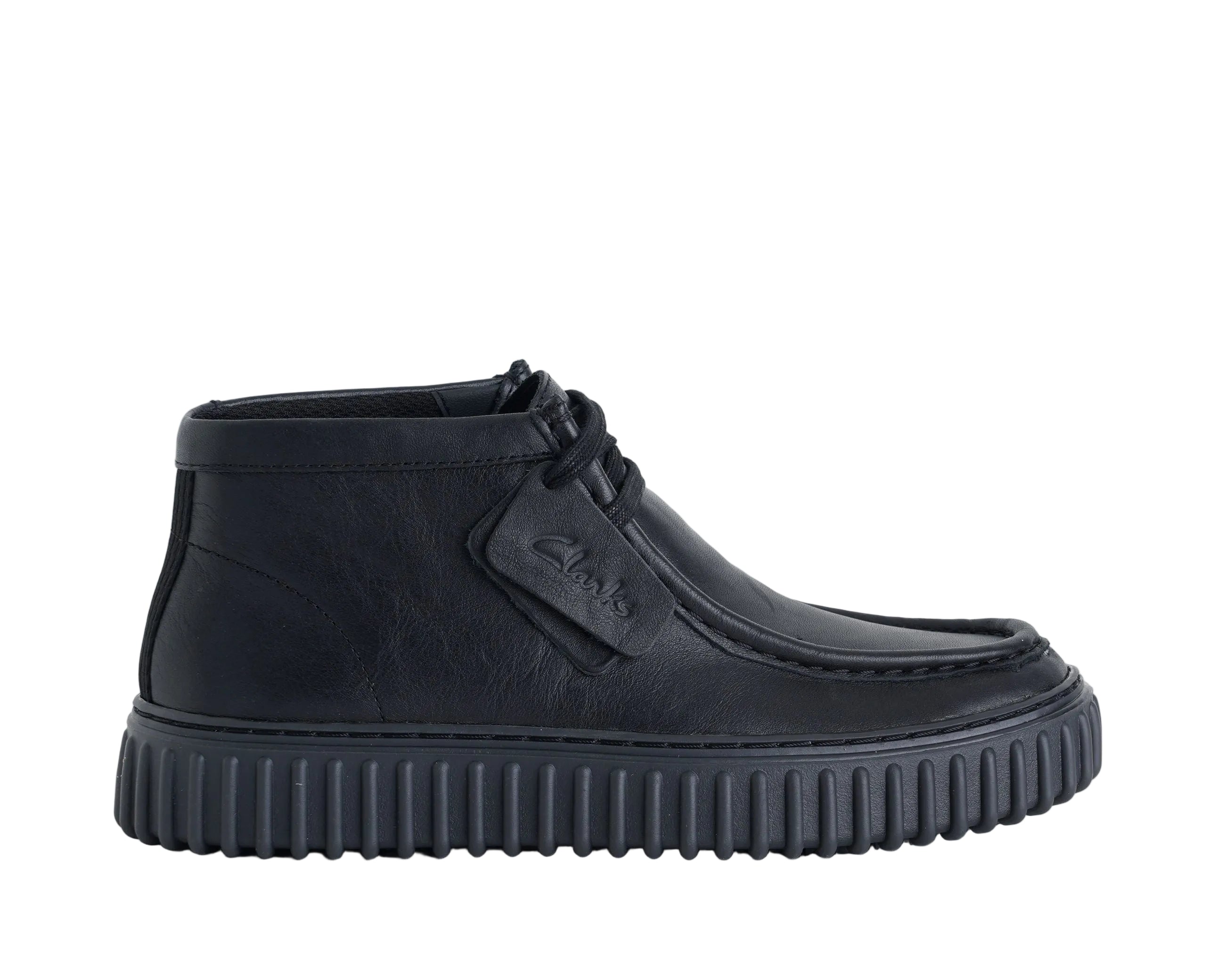 Stivaletti in pelle Clarks Torhill Hi 26178264 Nero Uomo