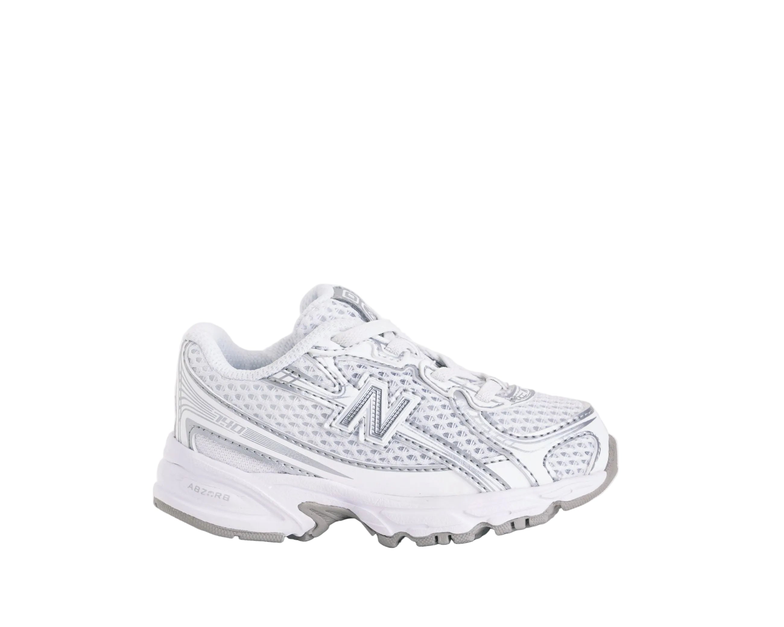 Sneakers Lifestyle New Balance 740 Bungee Lace IZ740WM White/Silver metallic Unisex bambino