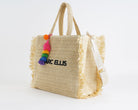 Borsa a mano Marc Ellis Buby S.Claire L Donna – Natural – vista laterale, profilo con struttura rigida e finiture logate
