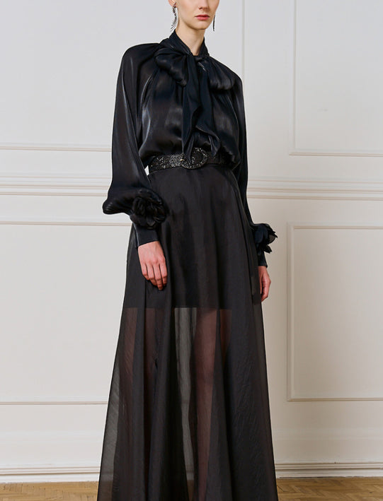 Camicetta scintillante ACCESS FASHION 54-2014-149 Nero Donna