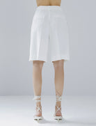 Bermuda con pieghe Access Fashion 63-5115-183 Bianco