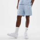 Pantaloncini New Era New York Yankees MLB Woven 60856158 uomo colore azzurro Pastel Blue (450)