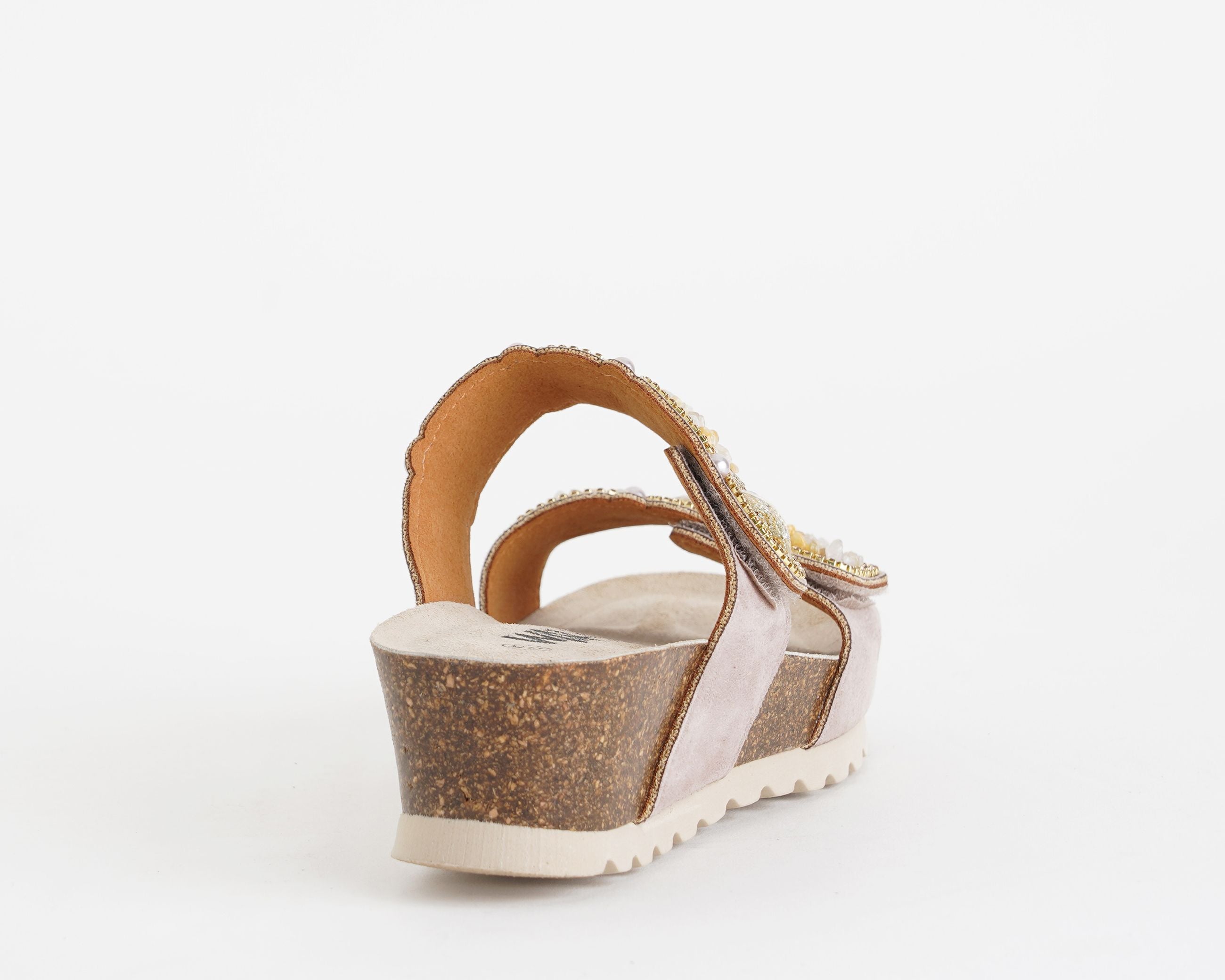 Sandalo con zeppa Melluso 018182 Taupe Donna