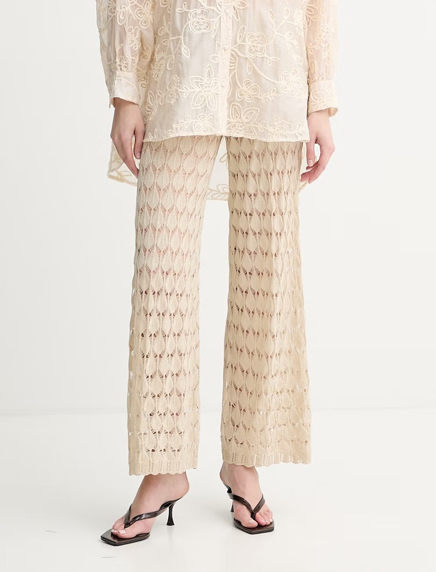 Pantaloni da spiaggia Twinset 261LM3ACC Fog 