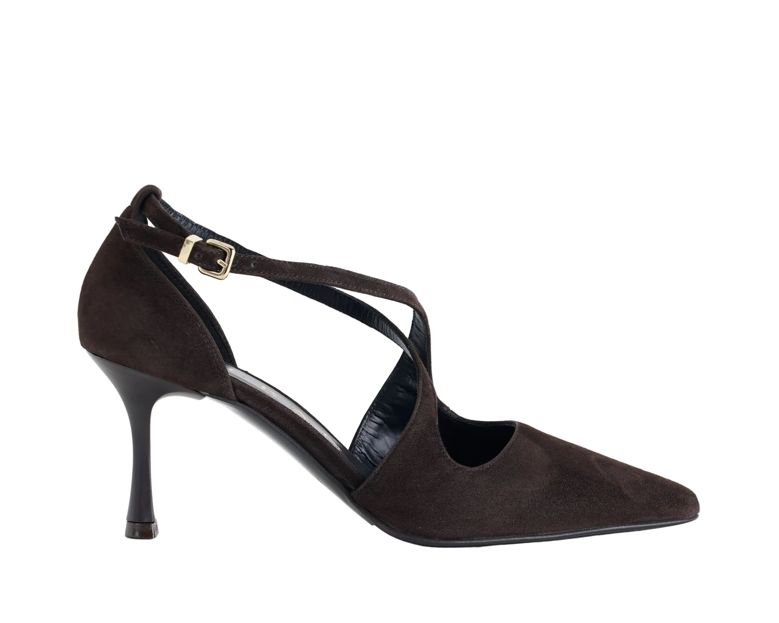 Décolleté in camoscio Albano Serene 4347 Moro Donna