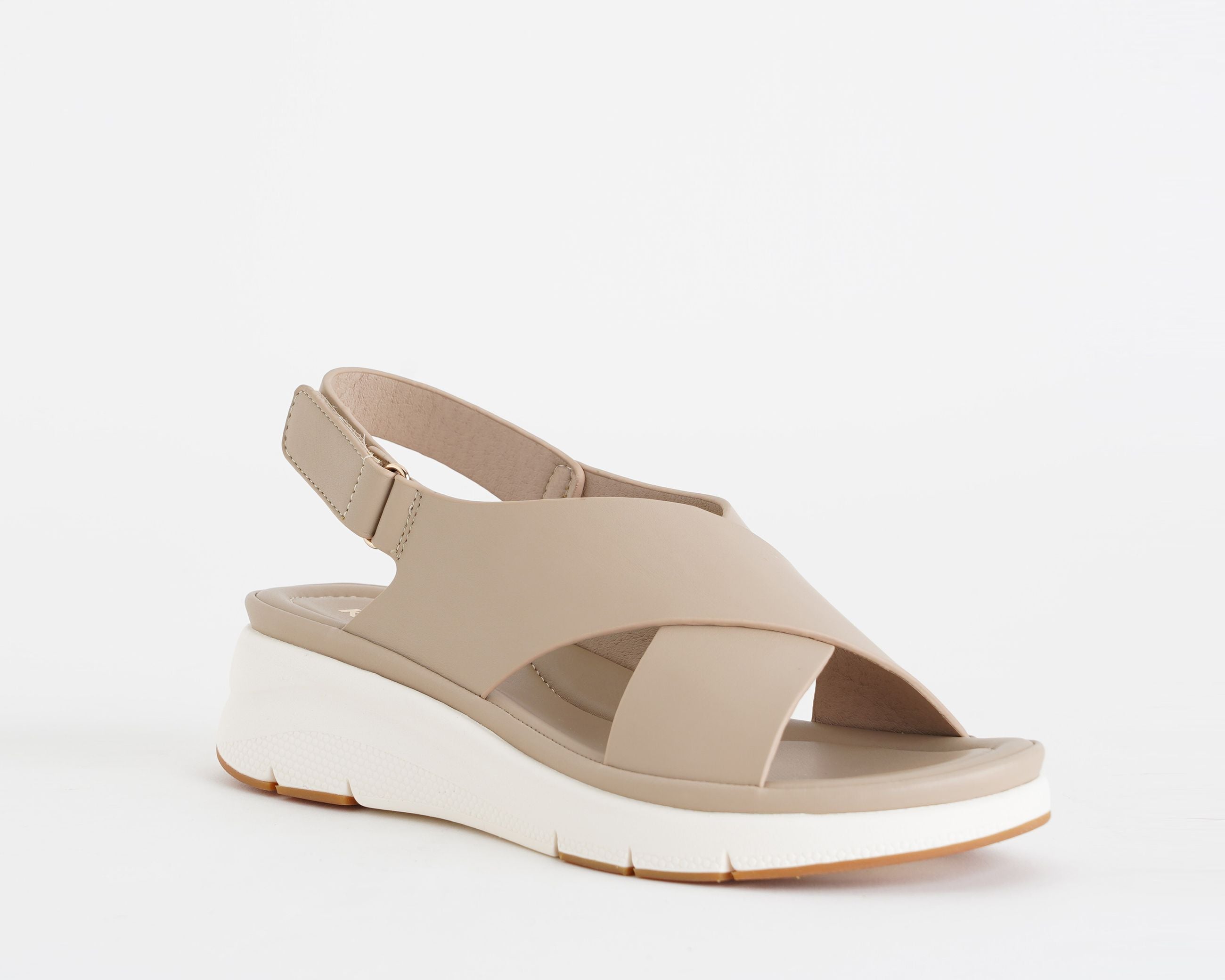 Sandali con zeppa Keys K-12351 Nocciola (K10935) Donna