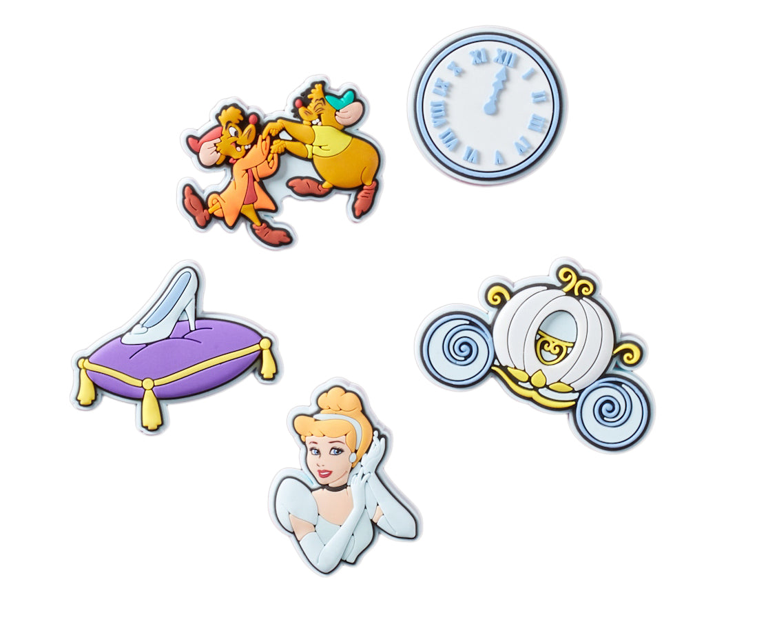 Jibbitz Crocs Disney Cinderella 5 Pack CR.4971 JIB multicolore - Charm Cenerentola accessori scarpe Crocs unisex