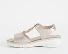 Sandalo con mini zeppa MELLUSO 019285 Platino