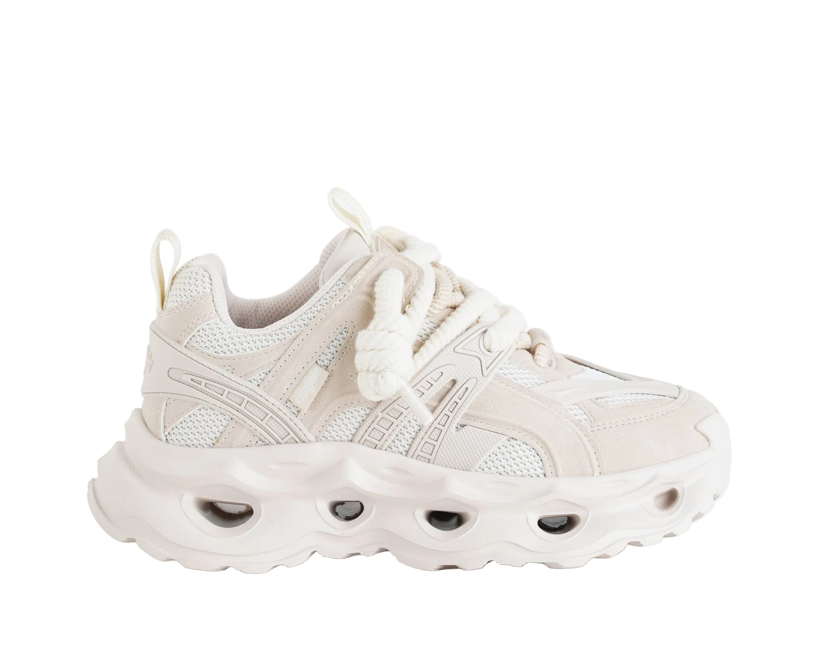 Sneakers Buffalo Malaga Lace PD00016373 Mesh Cream Donna
