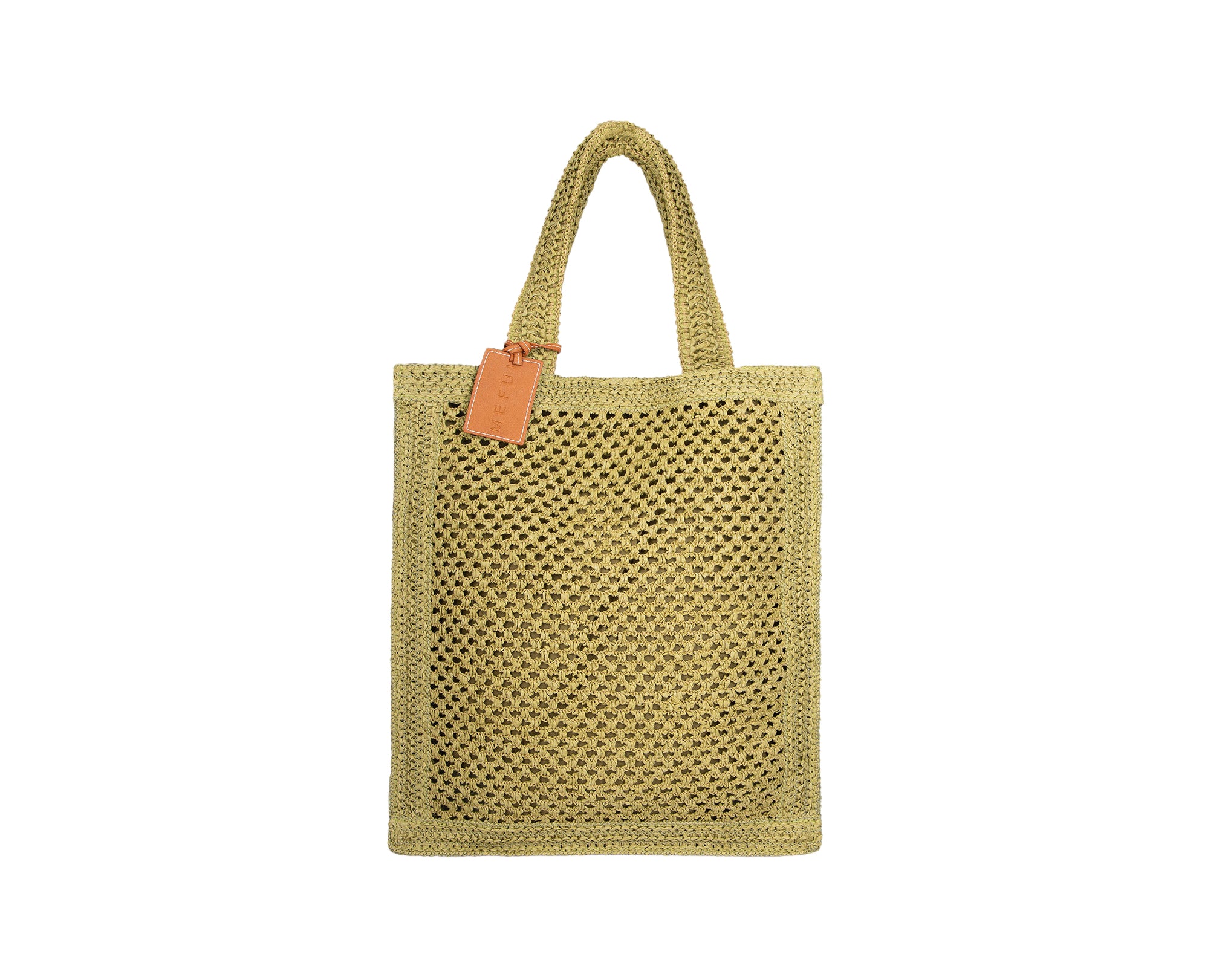 Me Fui SW0050-GN Green - Beachbag in rafia donna