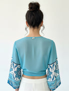 Camicia Georgette Cqraggi CQF39-42 Fantasia