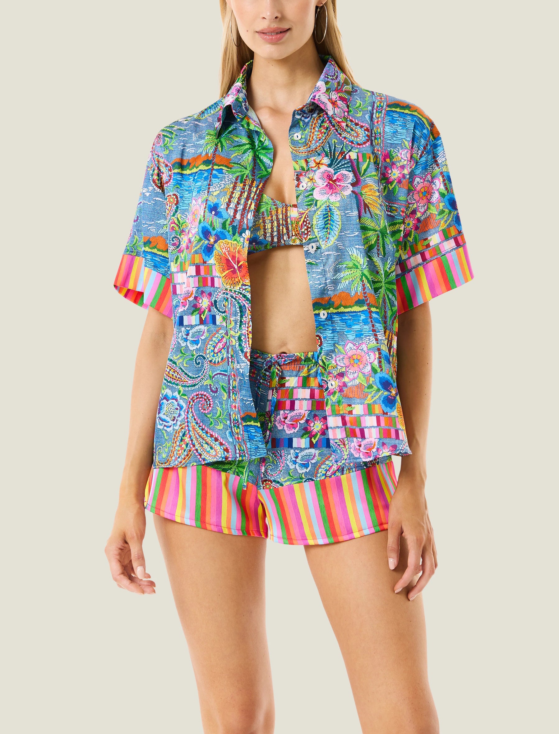 Camicia Denim Mexican 4Giveness 126WRWCM5690 Multicolore 