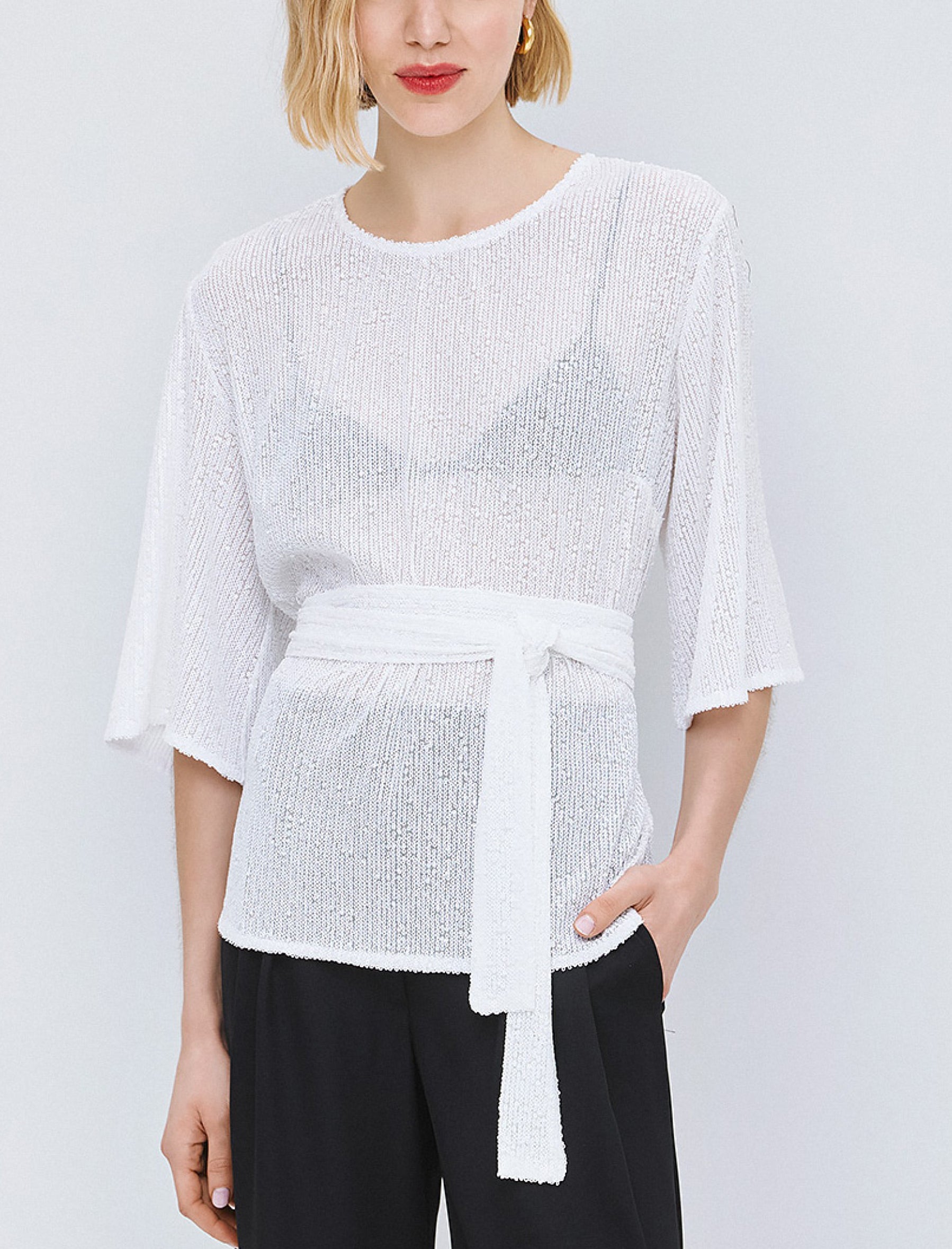 Camicetta oversize Access fashion 63-2157-392 Bianco 