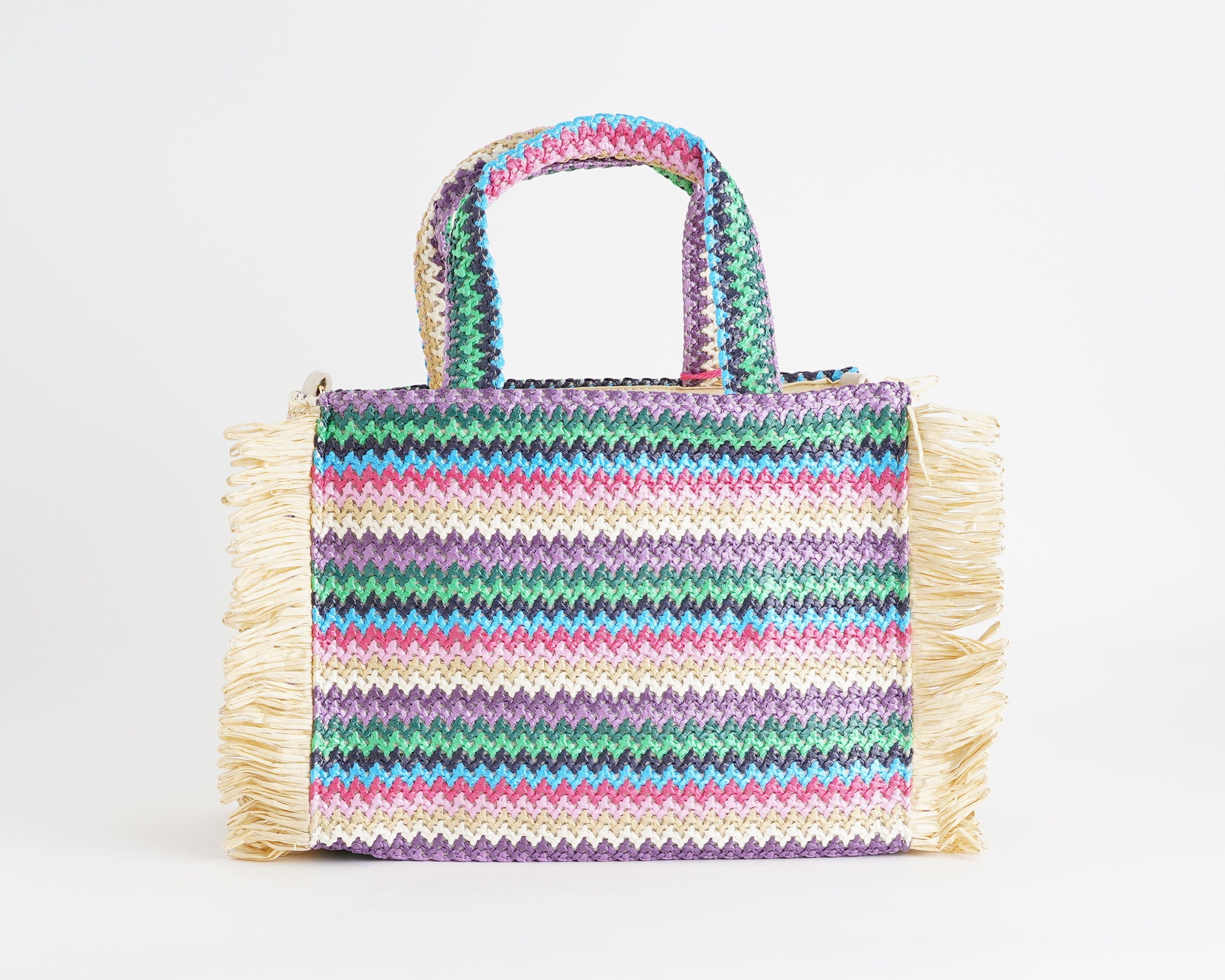 Borsa Marc Ellis Buby S.Claire M Multicolor Pink - Vista Posteriore
