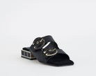 EXÈ Sandalo Summer-871 fibbie strass nero donna - art. SUMMER-871