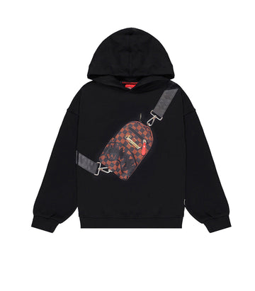 Felpa Sprayground Takeover The Throne Hoodie Nero Bambino SPY1360GBLK
