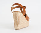Sandali con zeppa Sandro Rosi 4323 Cuoio