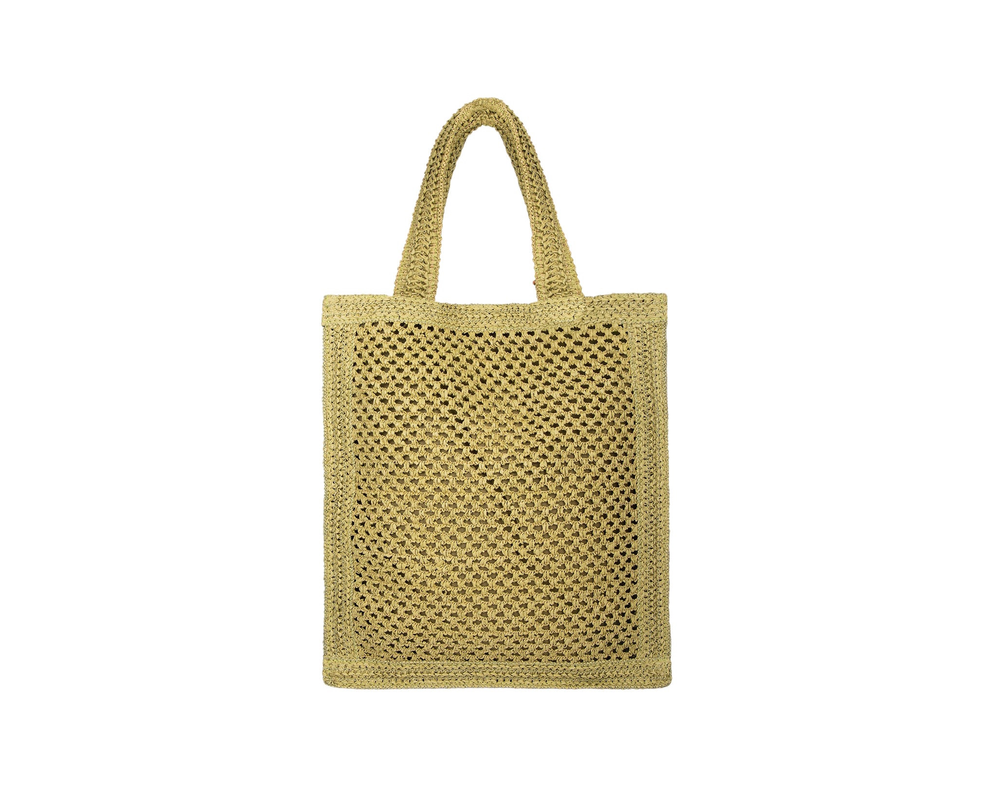 Me Fui SW0050-GN Green - Beachbag in rafia donna