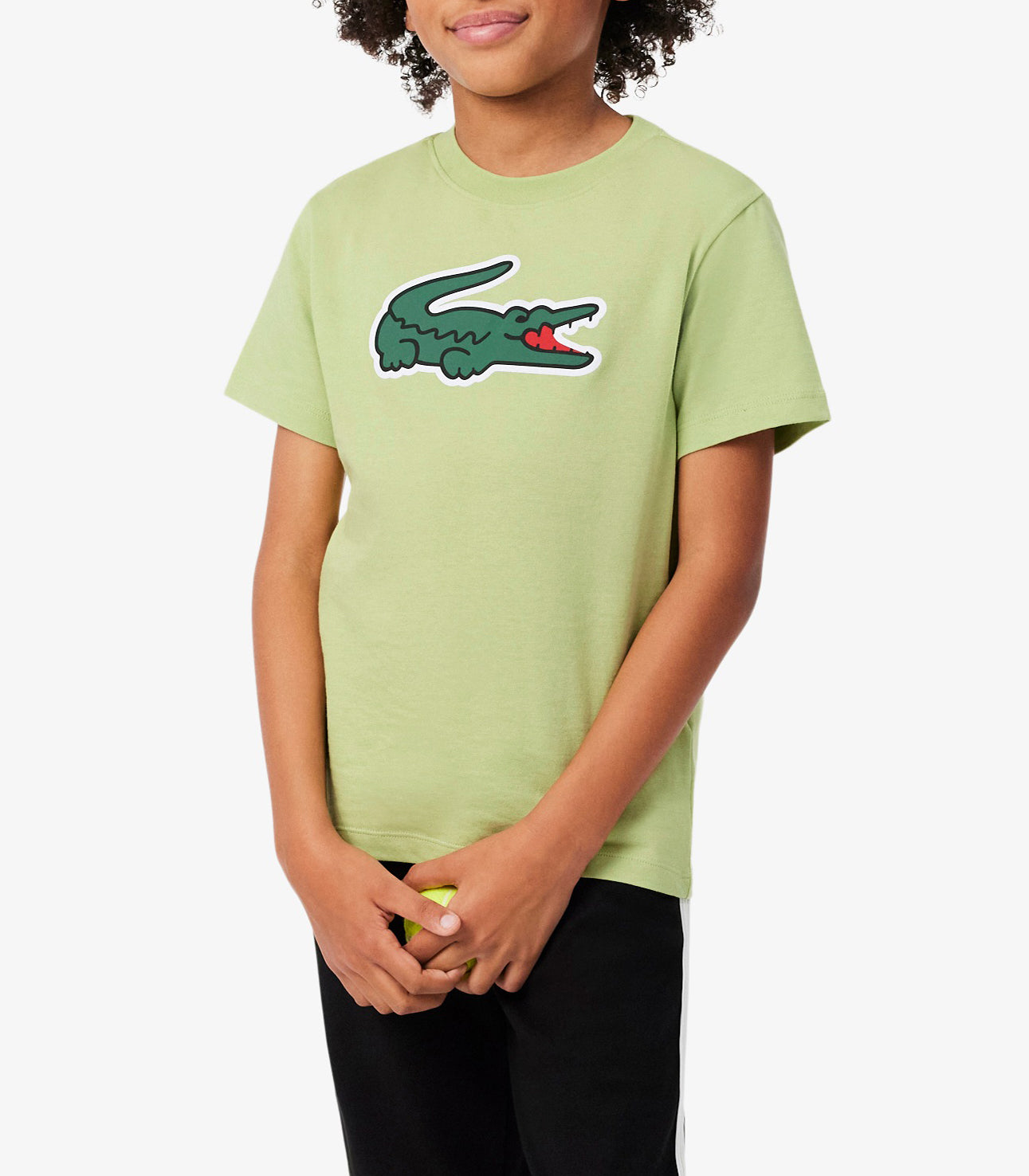 T-Shirt Lacoste 947234-UYB Verde Unisex Bambino