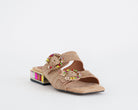 EXÈ Sandalo Summer-871 fibbie strass beige donna - art. SUMMER-871