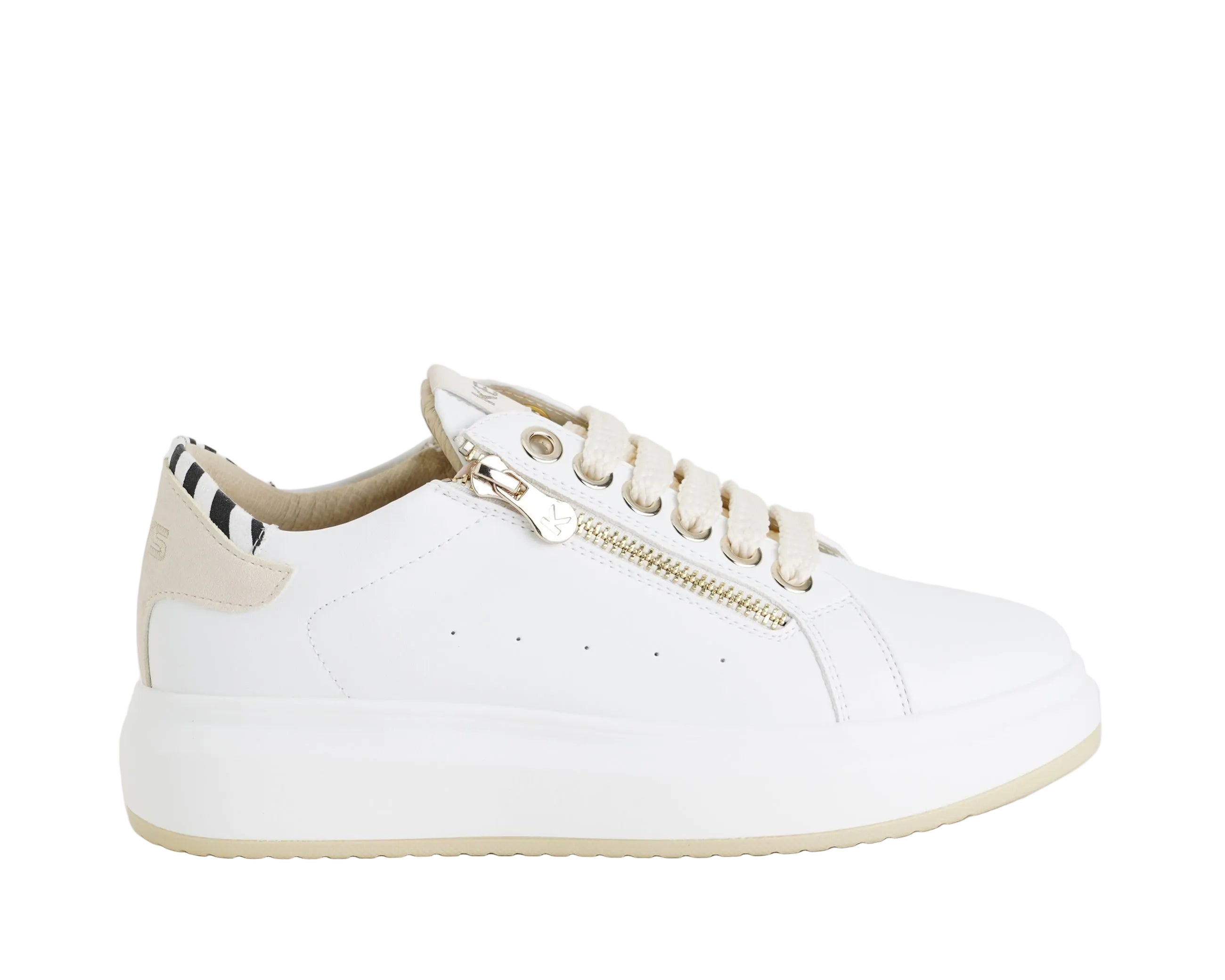 Sneakers bassa Keys K-11800 White/Beige Donna