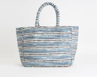 Shopping Bag Marc Ellis Buby L Indy 26 Variant 04 – vista posteriore, retro in cotone intrecciato con patch logata
