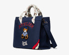 Borsa a mano Sécret Pon-Pon Saint Tropez Bag M Blu Navy Donna – tracolla regolabile, chiusura zip, H.31xL.35xP.14 cm
