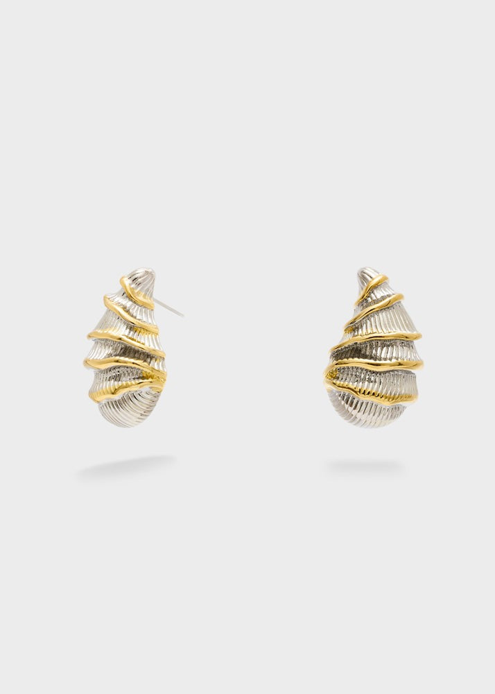 Orecchini a lobo Nalì Fossil EMOR1948 Argento/Oro Donna