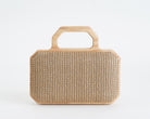 Borsa a mano rigida Exe M006-2 Khaki Flower 