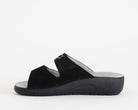 Ciabatta a due fasce Melluso Q60238Q Nero Donna