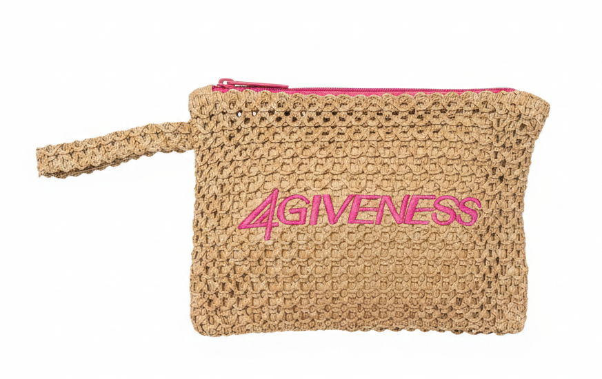 Pochette 4Giveness Ricamo 126WACPO6173 in cartapaglia Donna