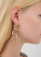 Orecchini Nali' pendenti Catena Chuncky EMOR1875 Oro Donna