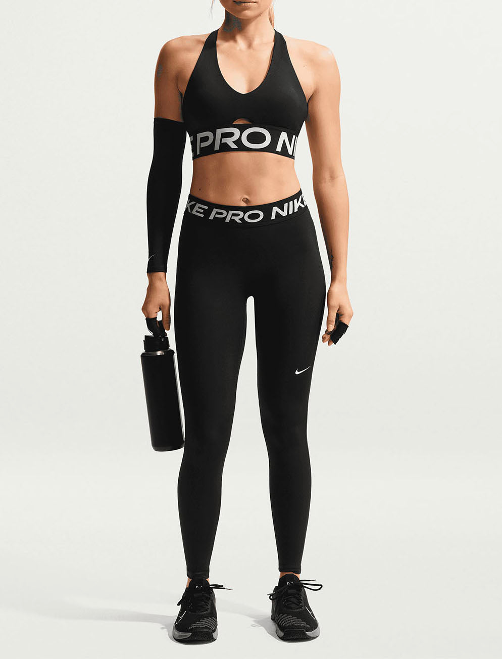 Legging Nike Pro Dri-FIT IQ0886-010 Black/White Donna