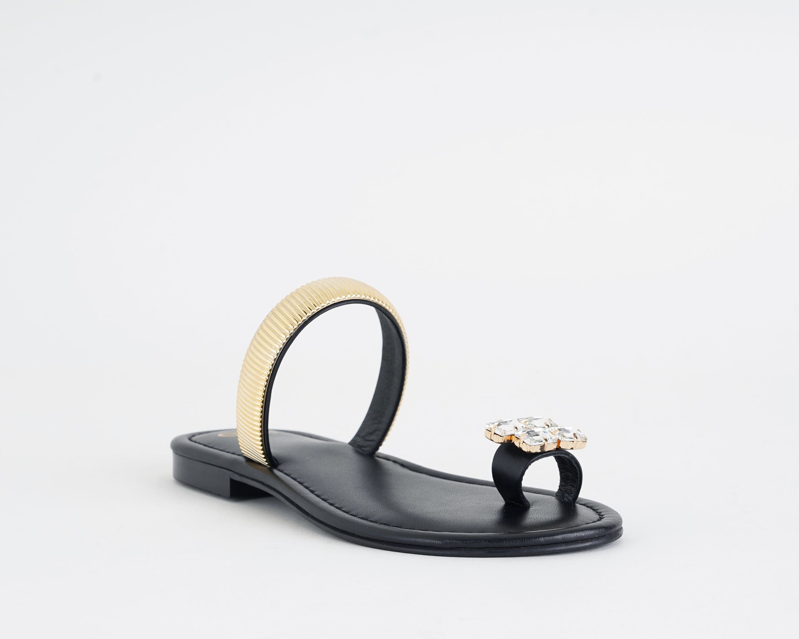 Sandalo basso donna EXE Margot KS.26.152 nero, sottopiede in pelle e suola in gomma