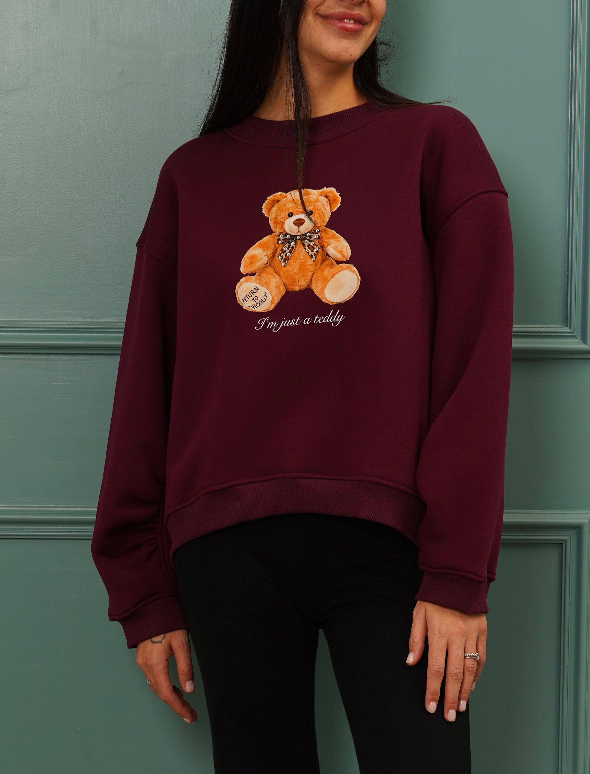 Felpa oversize VICOLO RF0561 Donna