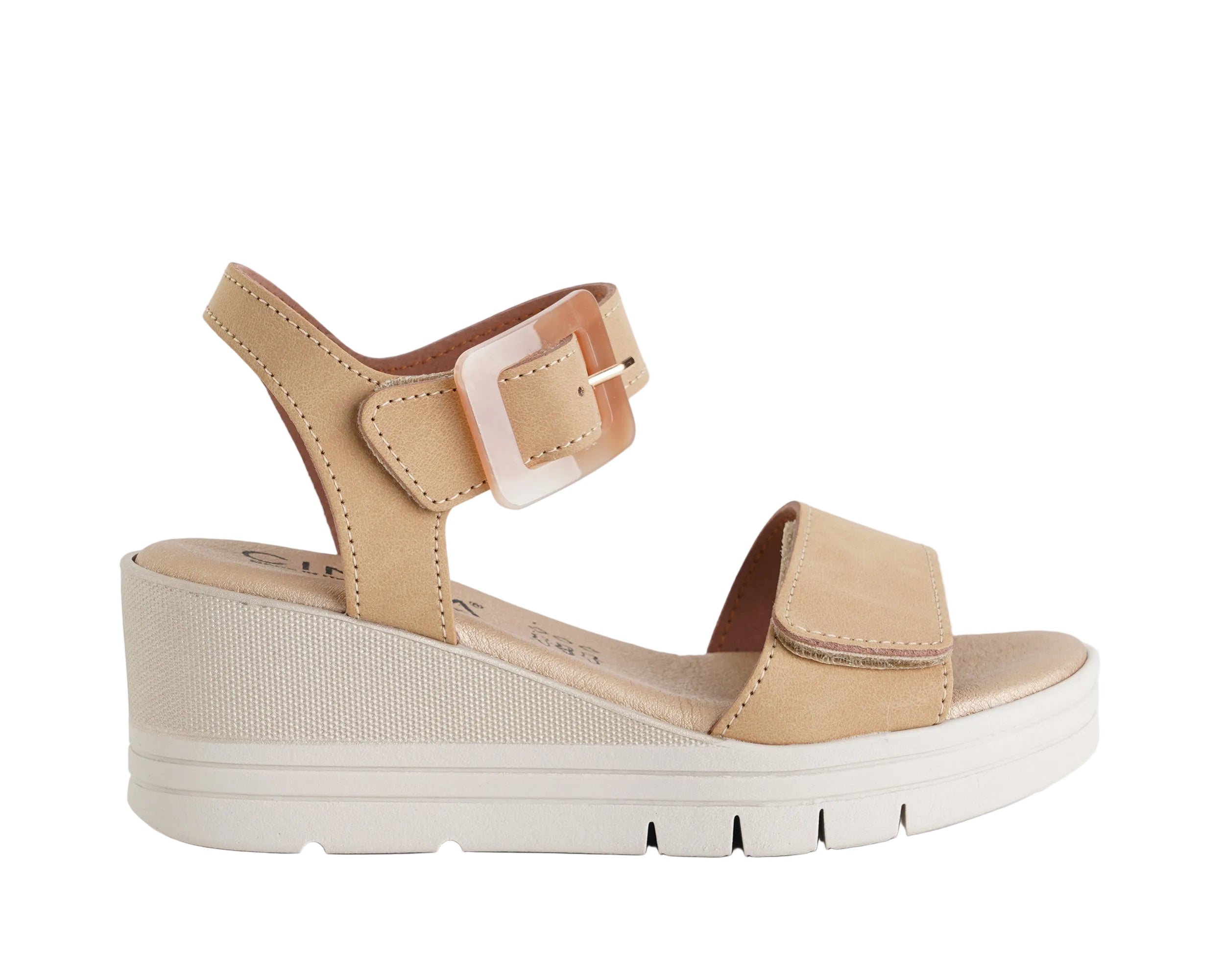 Sandalo con zeppa Cinzia Soft LF153A Beige Donna
