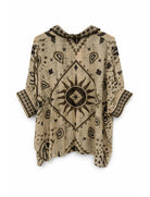 Camicia in cotone Pahiesa CA1044 Brown