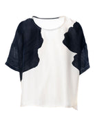 Blusa Anonyme Leaf A76SB087 Nero
