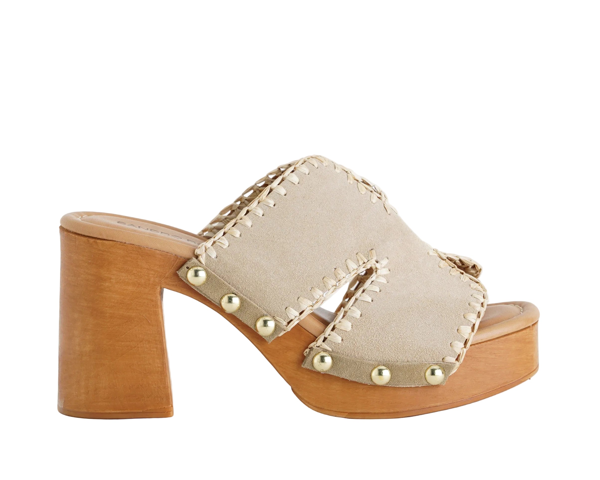 Sandalo con tacco  Sandro Rosi 9491 Sabbia Donna