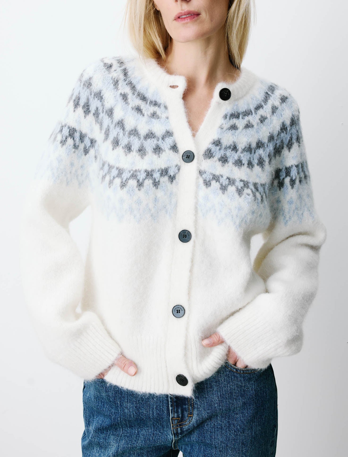 Cardigan in maglia Grace&Mila Alekio FW2617088 Avorio Donna