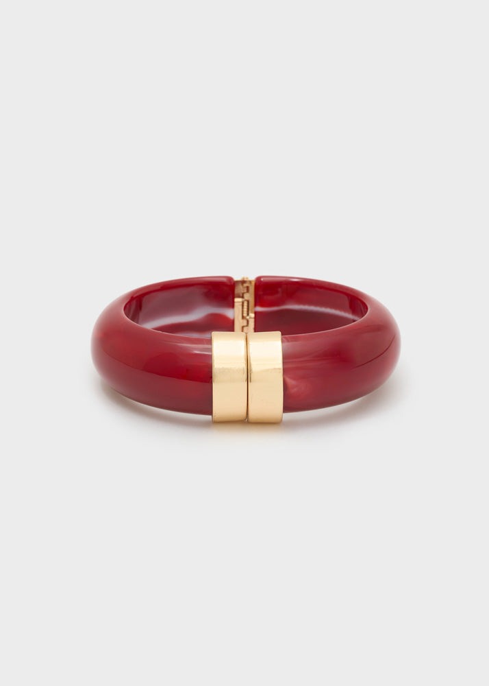 Bracciale Nalì Mochi in resina EMBR0465 Borgogna Donna